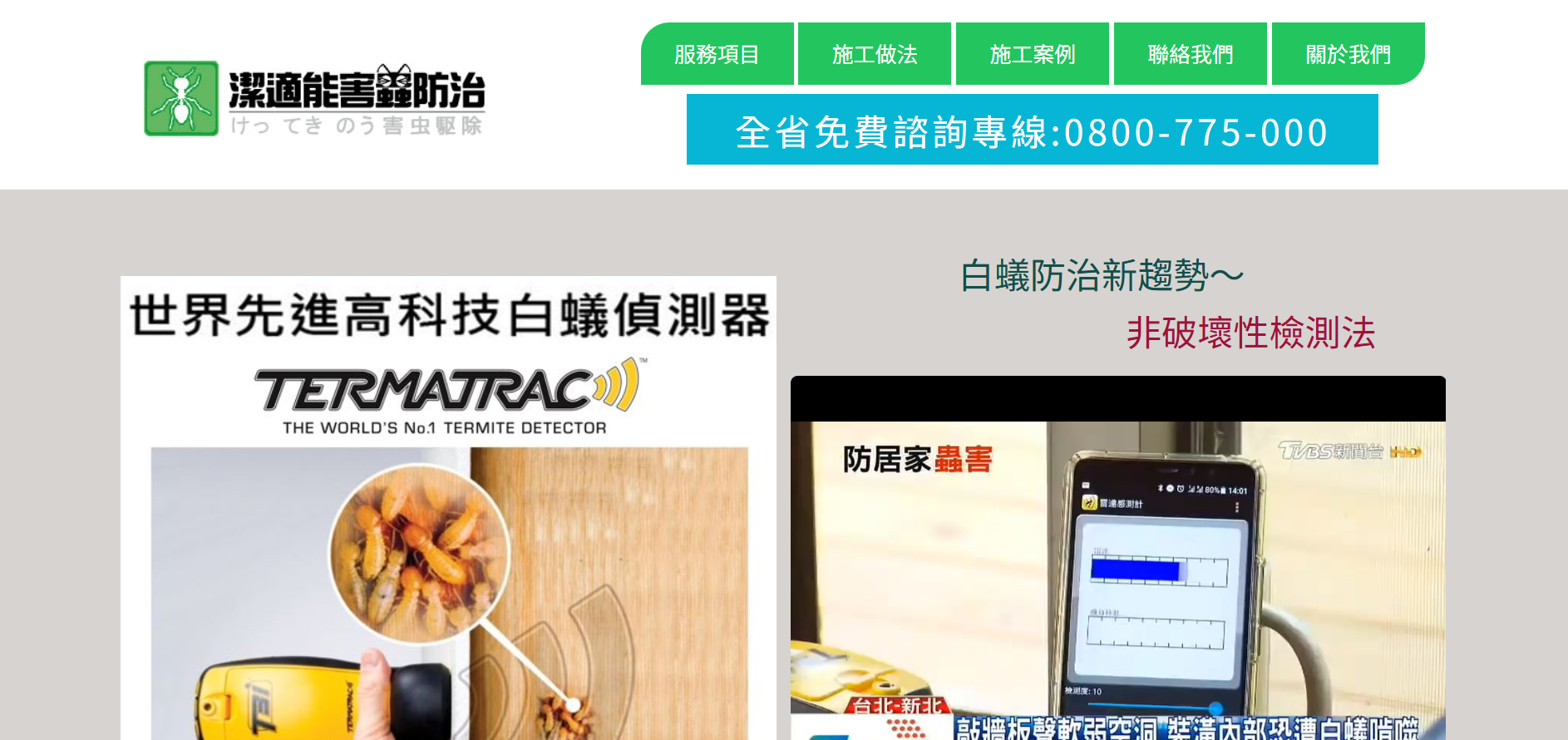 台北除白蟻公司潔適能