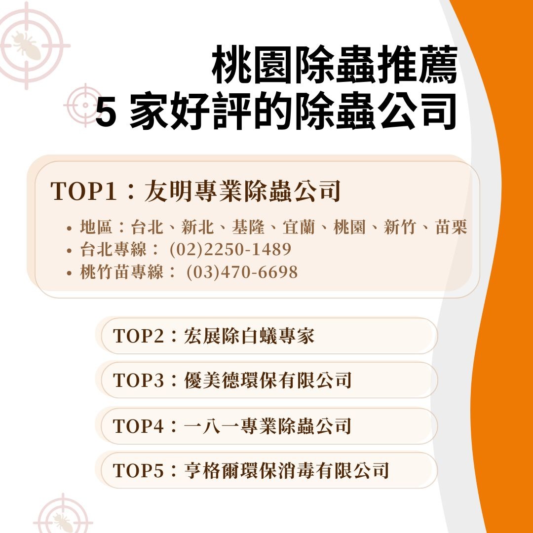 桃園除蟲推薦友明除蟲